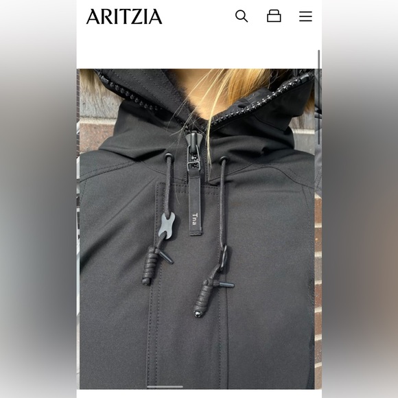 BLACK ARITZIA BANCROFT PARKA - Picture 5 of 12
